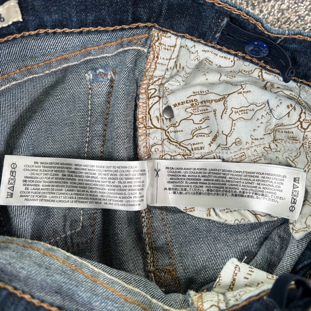 Ariat B5 Waco Slim Straight Leg Jeans Womens 16 Dark‎ Wash Denim Pants 10048253 - Picture 8 of 15
